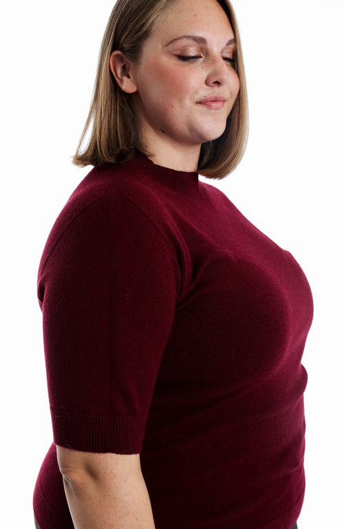 Pull manches courtes uni-Paprika-4