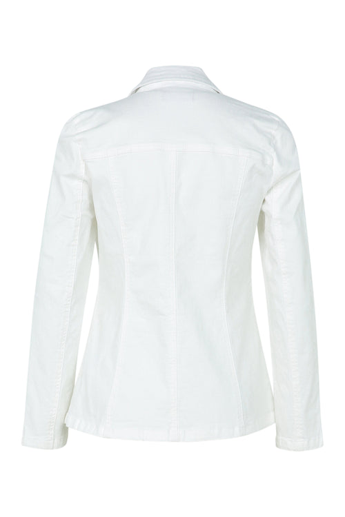 Halflange effen blazer met 4 knopen-Paprika-10