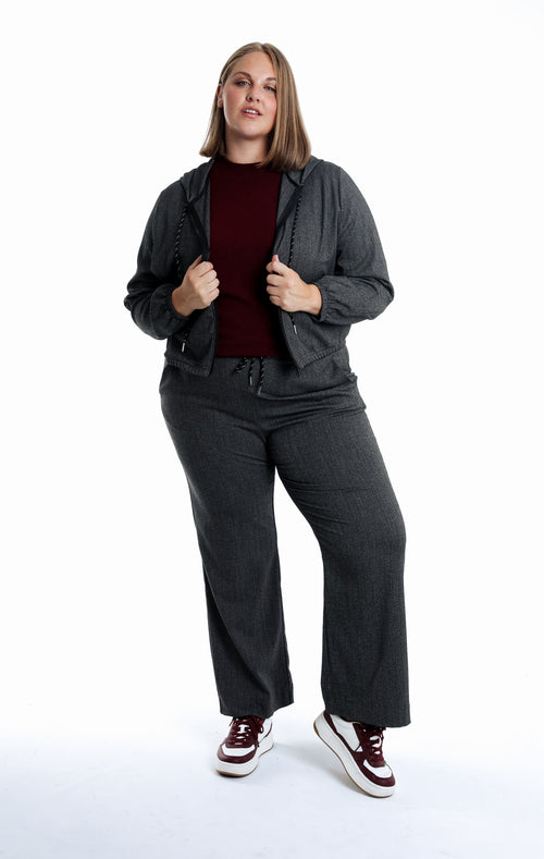 Pantalon chiné large-Paprika-7