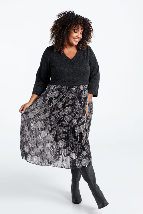 2 in 1 warme gebreide jurk-Paprika-9