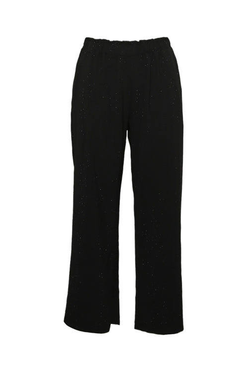 Effen wijde broek met ton-sur-ton strass-steentjes-Paprika-1