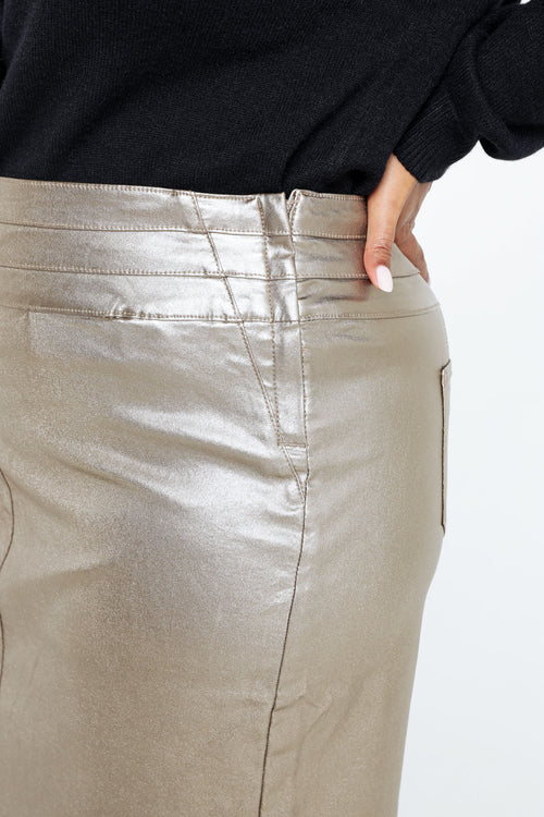 Korte effen rok-Paprika-6