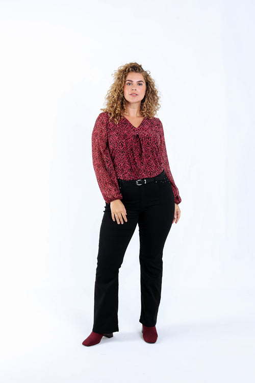 Pantalon bootcut Lara L 32-Paprika-1
