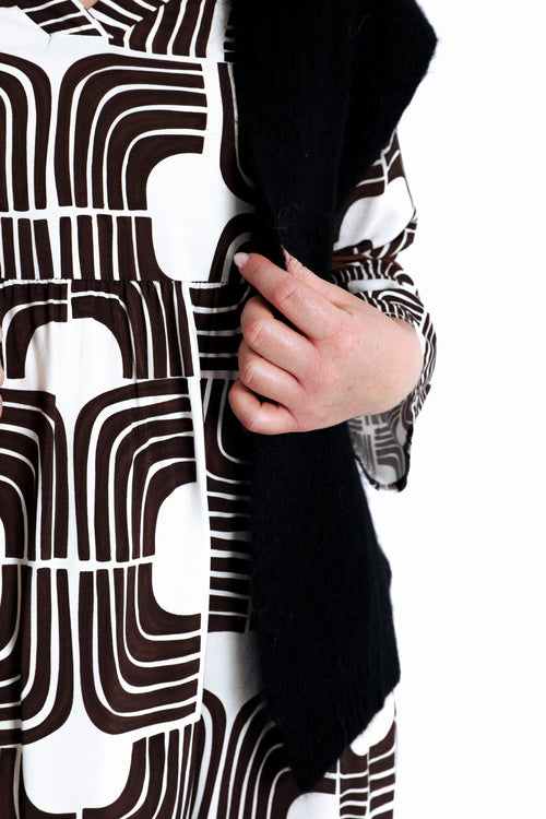 Effen mouwloos gilet-Paprika-5