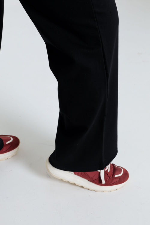 Effen milanobroek in viscose-Paprika-6