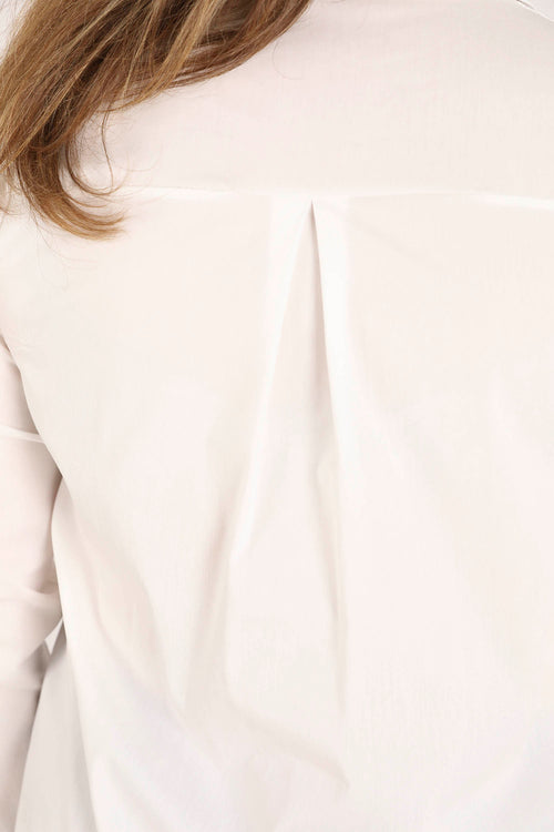 Blouse van effen katoen-Paprika-4