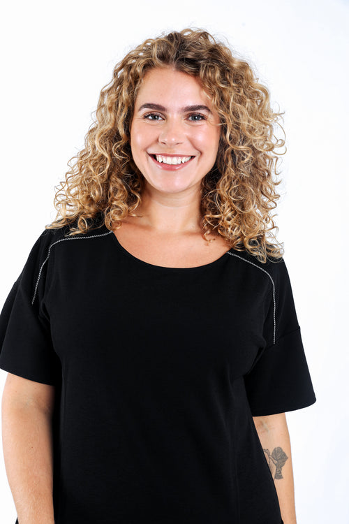Robe courte unie-Paprika-2