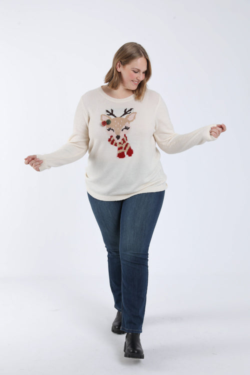 Kersttrui met hertendesign-Paprika-5