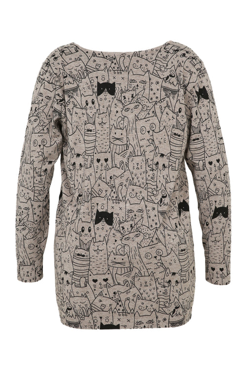 Pull imprimé chats-Paprika-11