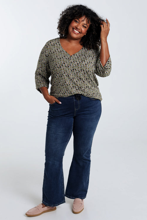 Rechte top met grafisch rondjesmotief-Paprika-8