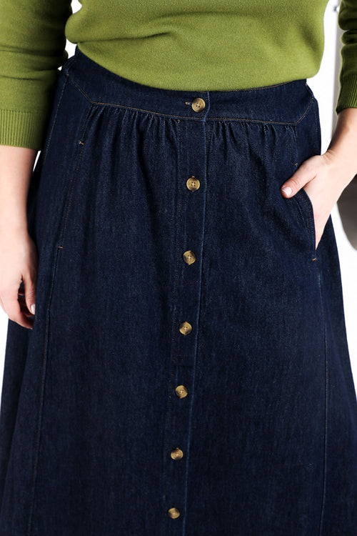 Jupe longue en jean-Paprika-5