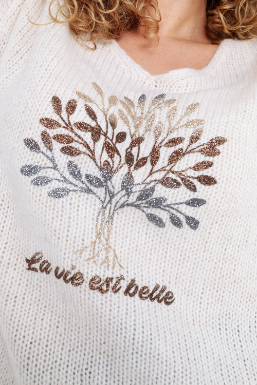 Trui met levensboomprint-Paprika-4