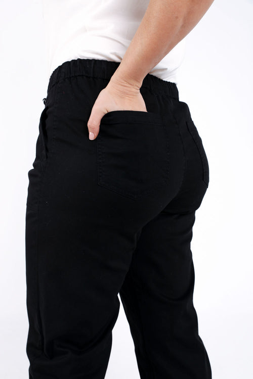 Effen katoenen chino-Paprika-6