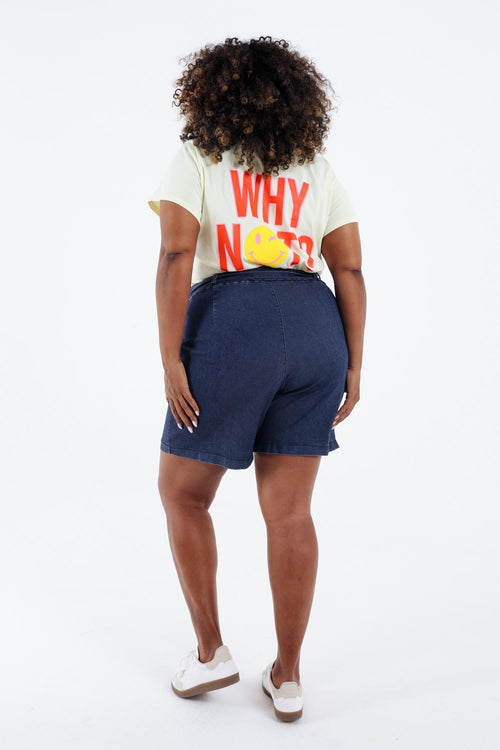 Short in een effen jeans-Paprika-2