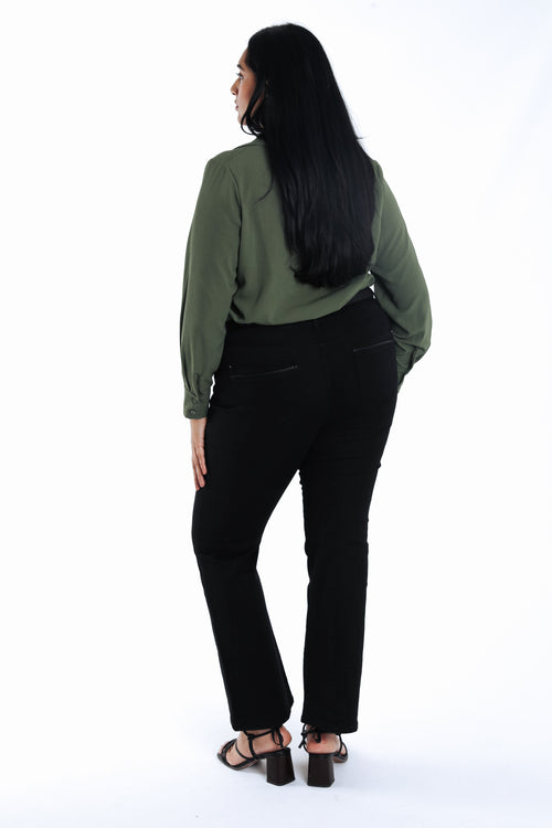 Pantalon bootcut Lara L 32-Paprika-2