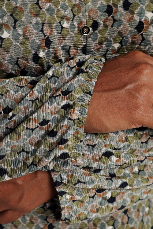 Rechte top met grafisch rondjesmotief-Paprika-5