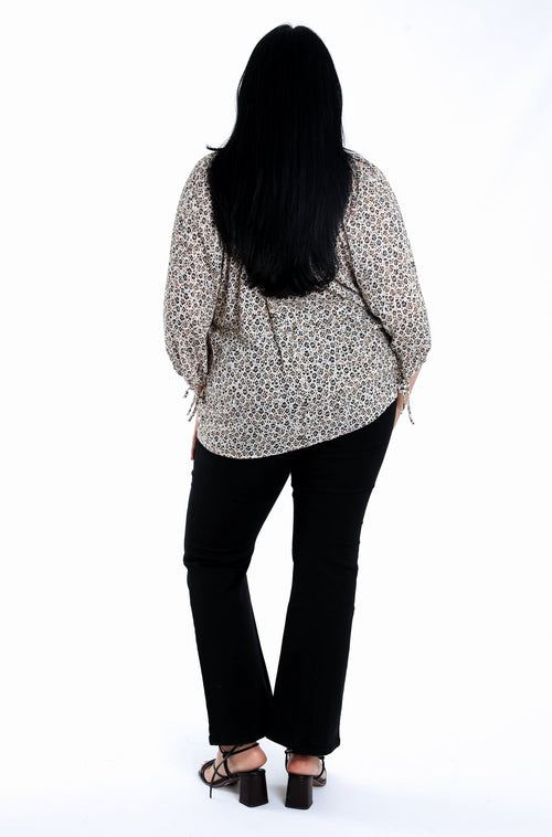 Blouse van viscose met luipaardprint-Paprika-2