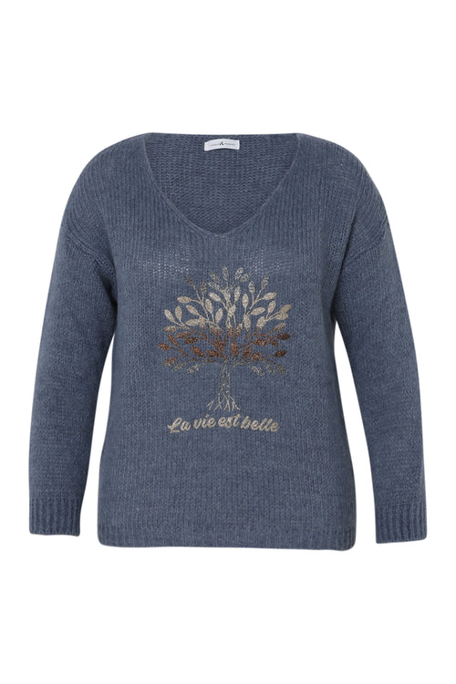 Trui met levensboomprint-Paprika-10
