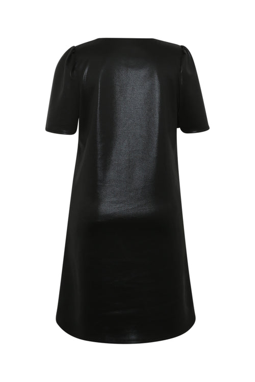 Robe unie effet satiné-Paprika-1