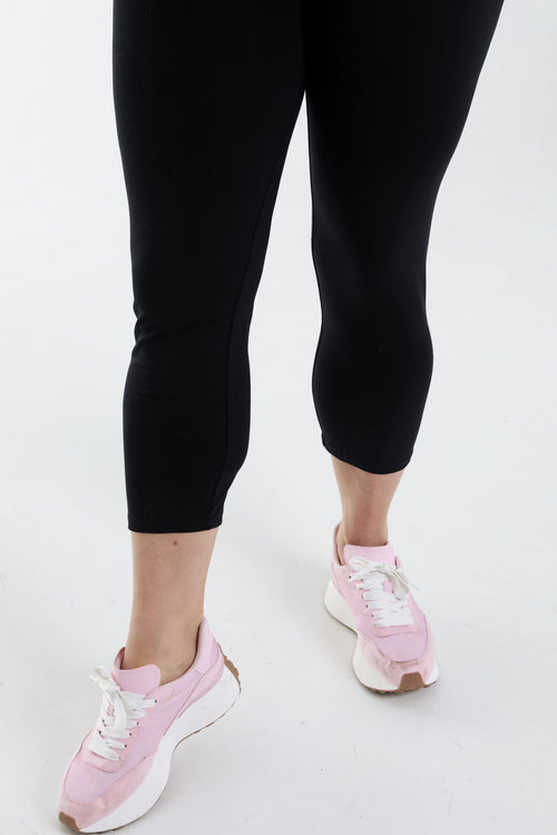 3/4 legging van biologisch katoen-Paprika-6