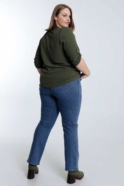 Effen blouse-Paprika-2
