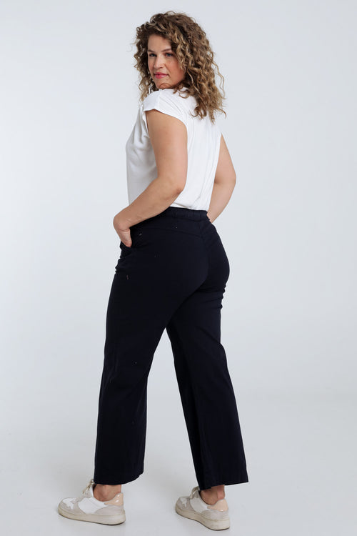 Effen brede chino broek-Paprika-2
