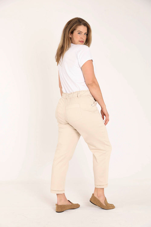 Effen katoenen chino-Paprika-2