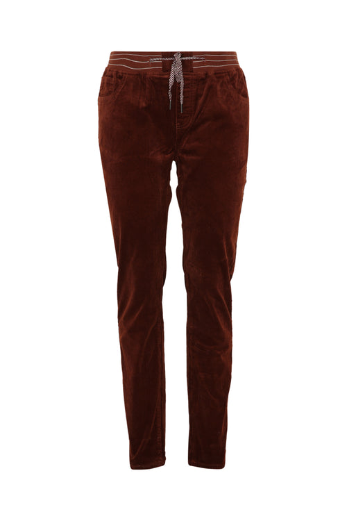 Effen slim fluwelen jegging-Paprika-10