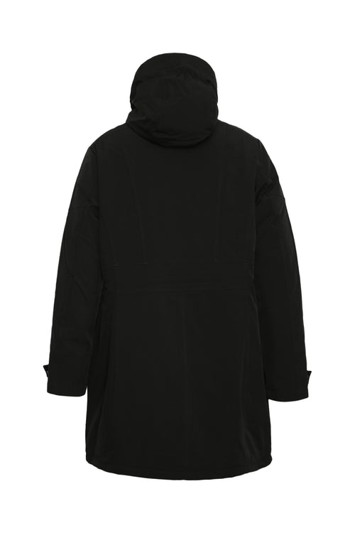 Effen parka met capuchon-Paprika-2