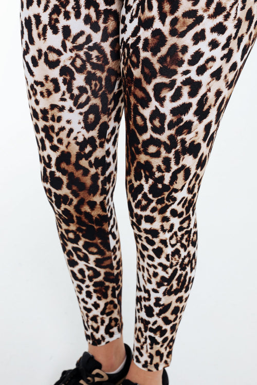 Legging in viscose met luipaardprint-Paprika-4