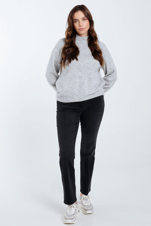 Effen trui met lurex-Paprika-9