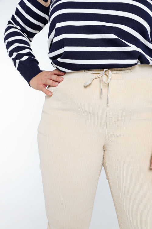 Effen slim fluwelen jegging-Paprika-6