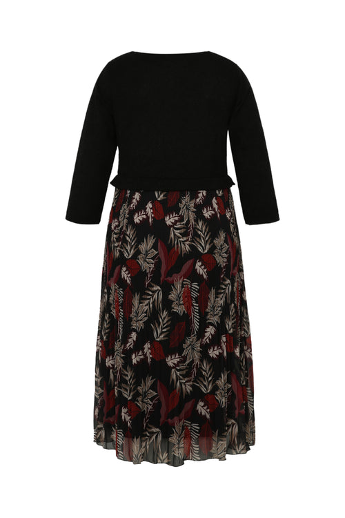 Robe 2 en 1 en maille chaude-Paprika-11