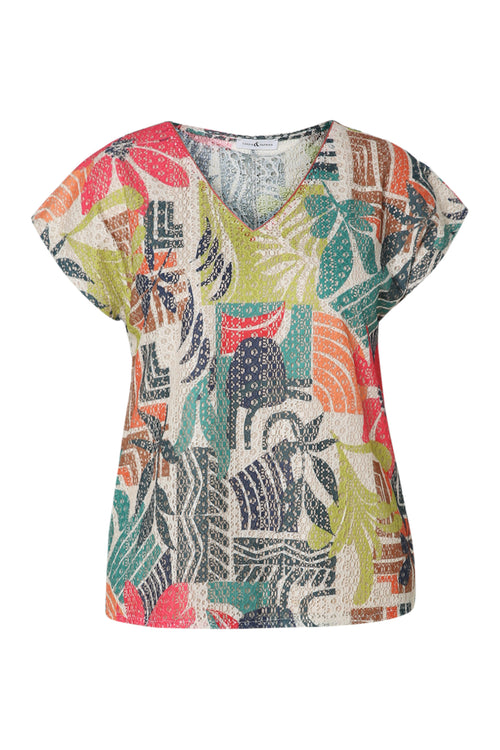 Bloemdruk T-shirt-Paprika-10