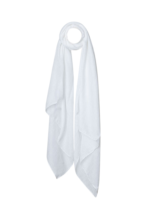 Effen viscose sjaal met pailletten-Paprika-1