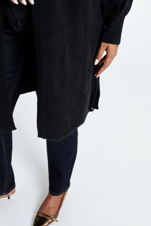 Lang effen vest-Paprika-4