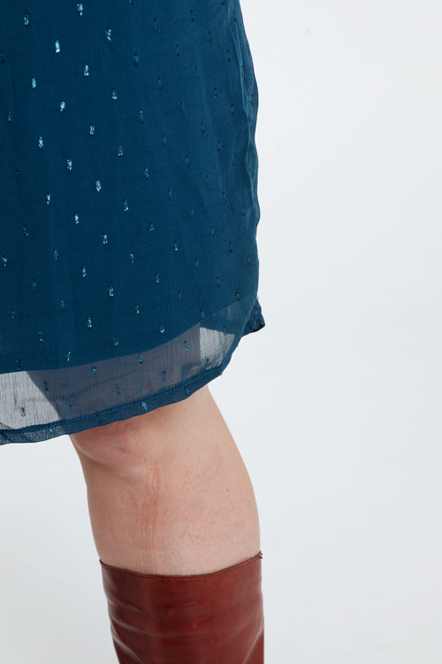 Korte, effen jurk met schouderuitsnijdingen-Paprika-6