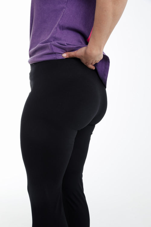 3/4 legging van biologisch katoen-Paprika-5