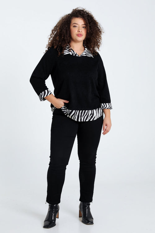 Pull 2 en 1 imprimé zèbre-Paprika-8