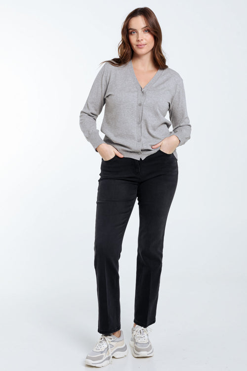 Effen cardigan-Paprika-7