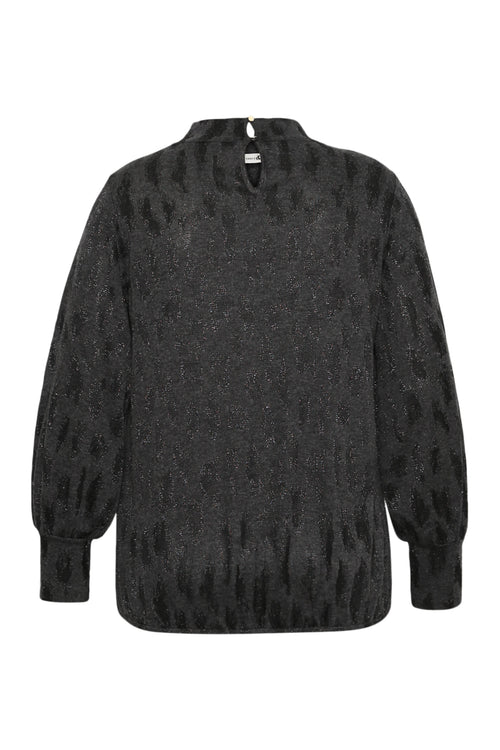 T-shirt met dierenprint en lurex-Paprika-11
