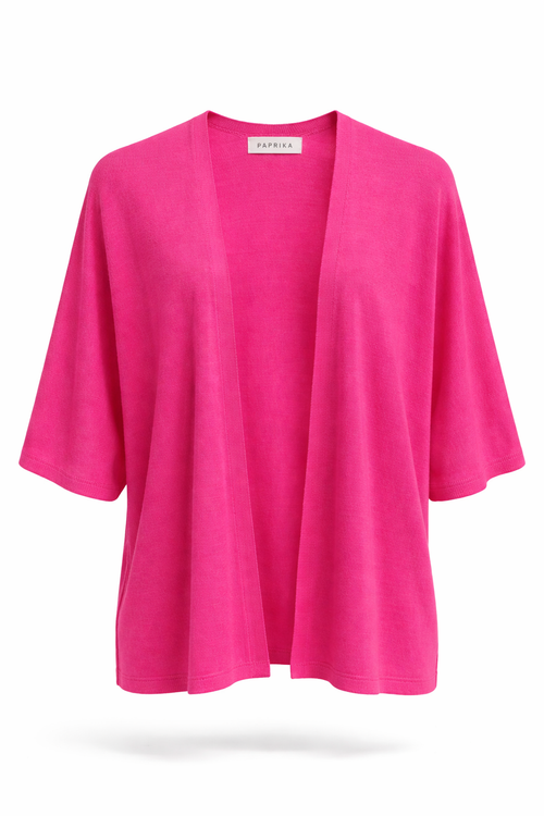 Effen viscose gilet-Paprika-2