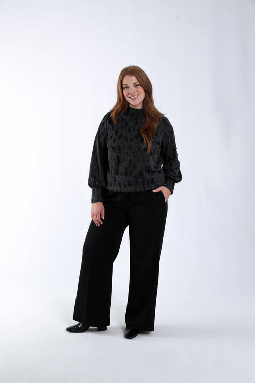 T-shirt met dierenprint en lurex-Paprika-9