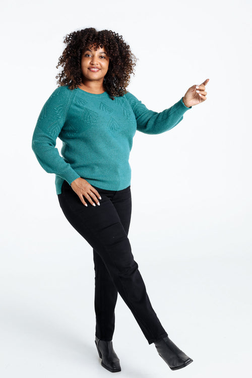 Trui met ronde hals-Paprika-9