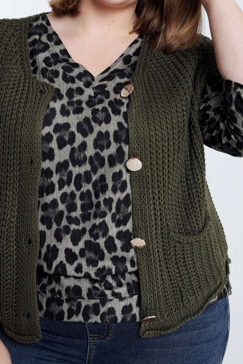 Kort effen vest-Paprika-5