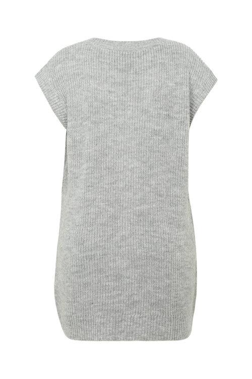 Lange, effen tuniek zonder mouwen-Paprika-4