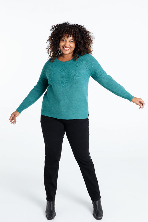 Trui met ronde hals-Paprika-7