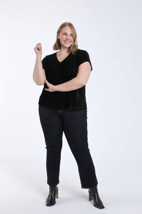 T-shirt van fluweel-Paprika-6