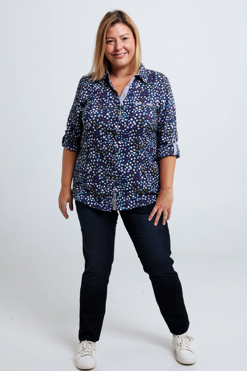 Chemise gaufrée cœurs-Paprika-7