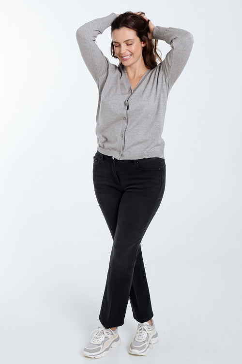 Effen cardigan-Paprika-8